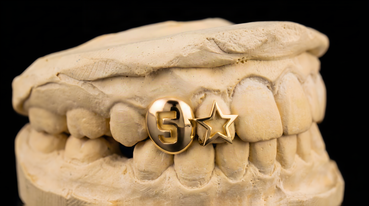 Engraving with Star grillz