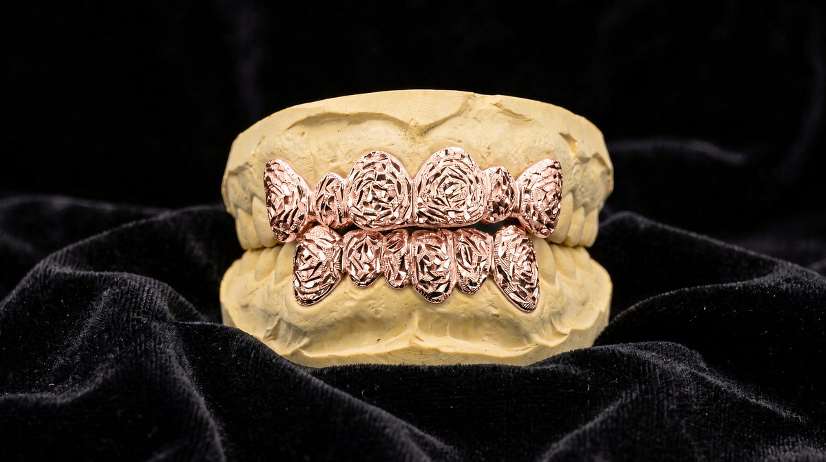 Rose Diamond Dust Cuts - Rose Gold