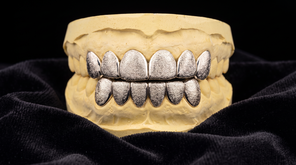 Diamond Dust Grillz - White Gold
